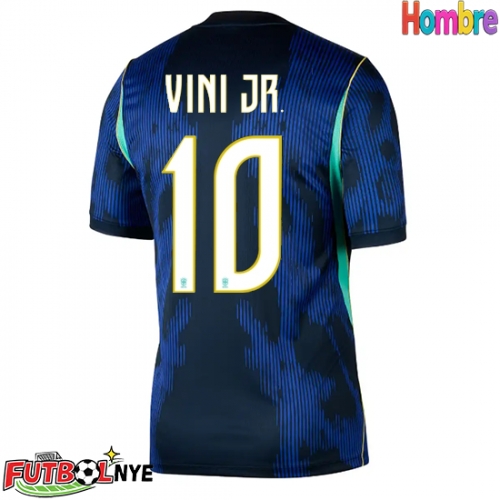 Camiseta Brasil Vinicius Junior #10 Visitante Equipación Mundial 2026 manga corta